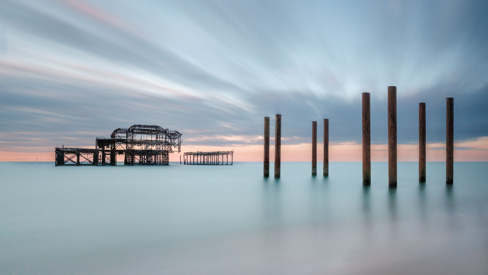 Julia Wainwright (England) Old West Pier At Sunset